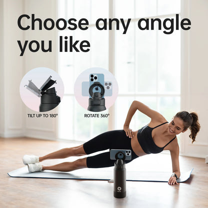 Gourde Isotherme Magnétique 2 en 1 / Support Téléphone