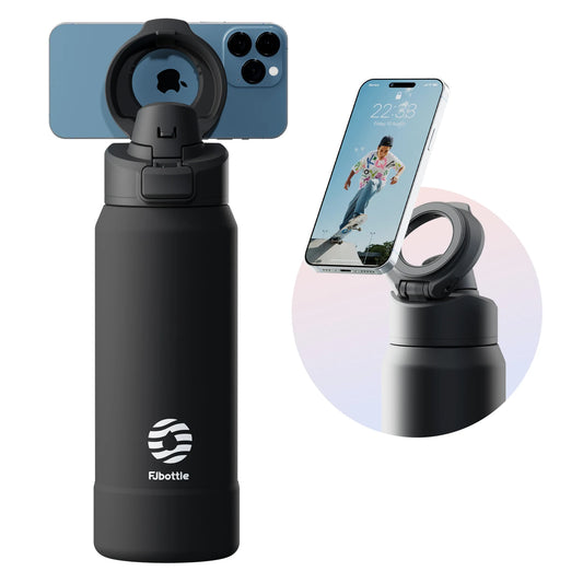 Gourde Isotherme Magnétique 2 en 1 / Support Téléphone